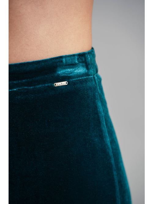 Pantalone in velluto liscio Nualy | I25N5403VERDE BOSCO